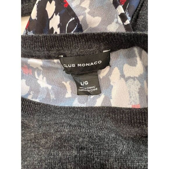 Club Monaco Azamik Layered Wool Long-Sleeve Sweater in Size L - Picture 8 of 8